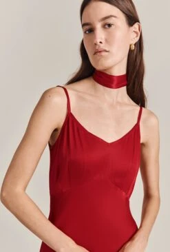 Alice Satin Scarf Red 9 Alice Satin Scarf Red -Top Sell Dress Sales Store A07G001 G03 29673 650px 964px