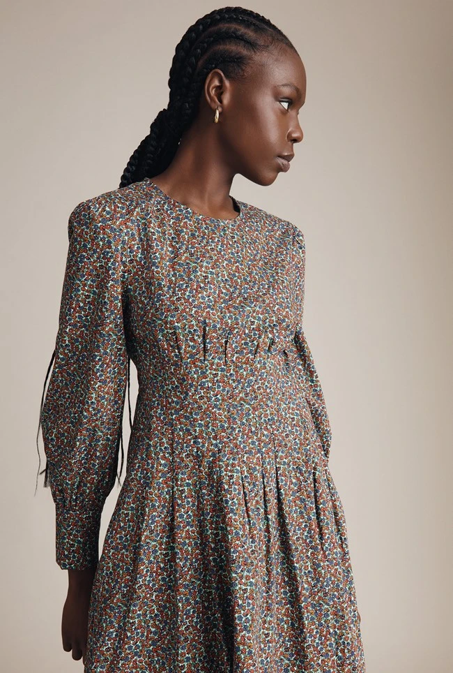 Tabatha Dress Orange Floral 1 Tabatha Dress Orange Floral