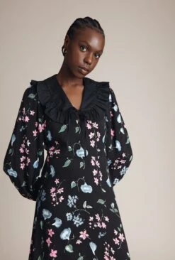 Dixie Dress Black Floral -Top Sell Dress Sales Store D03G021 Z66 23828 650px 964px