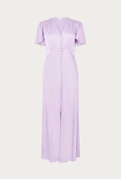 Grace Satin Midi Dress Lilac -Top Sell Dress Sales Store D04G010 L04 26510 650px 964px