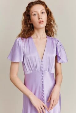 Grace Satin Midi Dress Lilac -Top Sell Dress Sales Store D04G010 L04 26616 650px 964px
