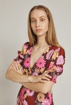 Alisa Dress Pink Woodstock Floral 8 Alisa Dress Pink Woodstock Floral -Top Sell Dress Sales Store D04G030 Z17 24459 650px 964px