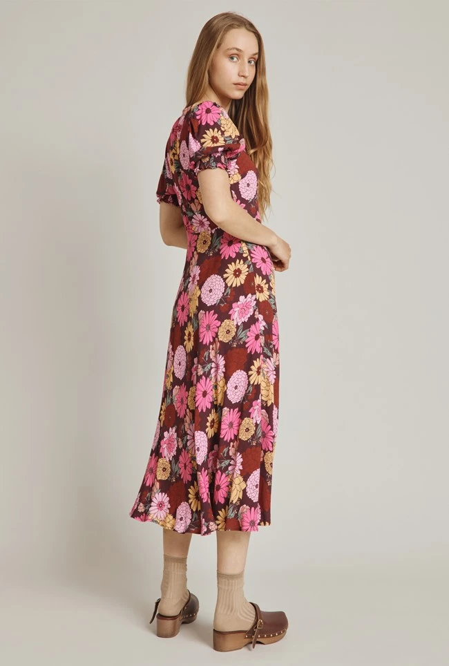 Alisa Dress Pink Woodstock Floral 4 Alisa Dress Pink Woodstock Floral - Image 4