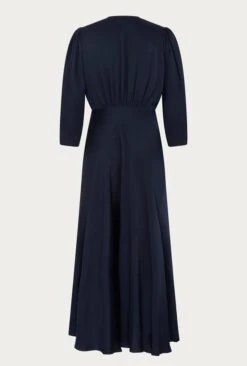 Madison Satin Midi Dress Navy -Top Sell Dress Sales Store D05G001 K10 25322 650px 964px