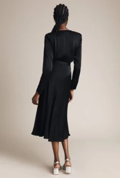 Meryl Satin Midi Dress Black 9 Meryl Satin Midi Dress Black -Top Sell Dress Sales Store D05G002 A01 25848 650px 964px