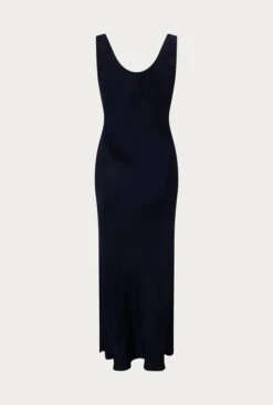 Palm Satin Slip Midi Dress Navy 11 Palm Satin Slip Midi Dress Navy -Top Sell Dress Sales Store D05G003 K10 24927 650px 964px