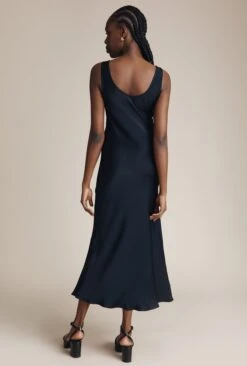 Palm Satin Slip Midi Dress Navy 8 Palm Satin Slip Midi Dress Navy -Top Sell Dress Sales Store D05G003 K10 24930 650px 964px