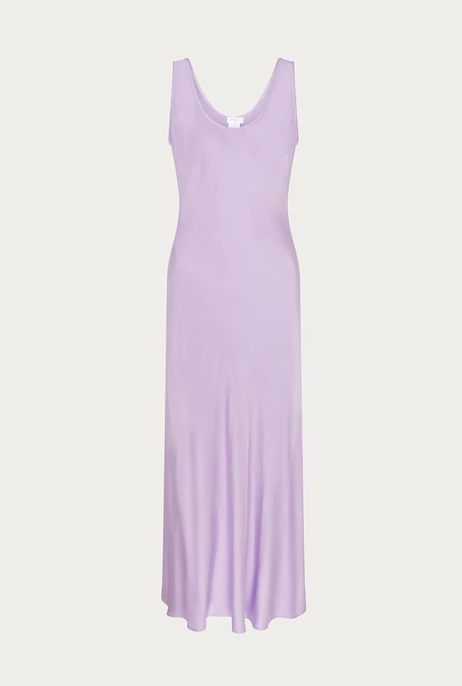 Palm Lilac Satin Slip Midi Dress Lilac 5 Palm Lilac Satin Slip Midi Dress Lilac - Image 5