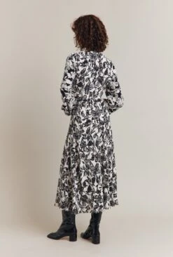 Belle Crepe Midi Dress Graphic Floral -Top Sell Dress Sales Store D05G008 Z04 24965 650px 964px