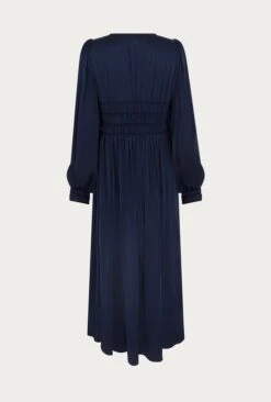 Violet Satin Midi Dress Navy -Top Sell Dress Sales Store D05G026 K10 26258 650px 964px