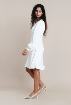 Shyla Crepe Knee-Length Dress Ivory 11 Shyla Crepe Knee-Length Dress Ivory -Top Sell Dress Sales Store D05G036 M12 25761 650px 964px