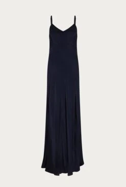 Winnie Satin Maxi Dress Navy -Top Sell Dress Sales Store D05G068 K10 26271 650px 964px