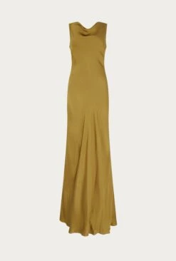 Ada Satin Maxi Dress Olive 10 Ada Satin Maxi Dress Olive -Top Sell Dress Sales Store D05G075 J17 26321 650px 964px