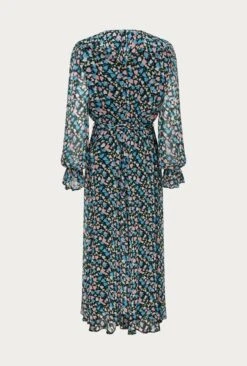 Su Georgette Midi Dress Black Heart Print -Top Sell Dress Sales Store D06G001 Z10 26477 650px 964px