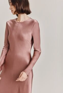 Mari Satin Midi Dress Midnight Mauve 8 Mari Satin Midi Dress Midnight Mauve -Top Sell Dress Sales Store D06G041 L93 28936 650px 964px