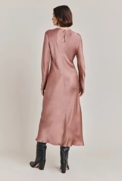 Mari Satin Midi Dress Midnight Mauve 9 Mari Satin Midi Dress Midnight Mauve -Top Sell Dress Sales Store D06G041 L93 28937 650px 964px