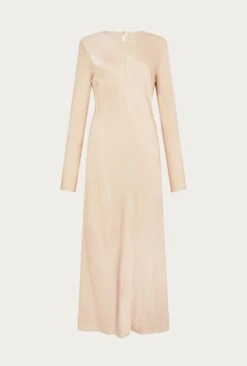 Mari Satin Midi Dress Stone 8 Mari Satin Midi Dress Stone -Top Sell Dress Sales Store D06G041 N04 26830 650px 964px