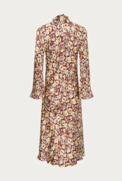 Ayla Satin Midi Dress Sandy Floral 10 Ayla Satin Midi Dress Sandy Floral -Top Sell Dress Sales Store D06G045A Z51 27450 650px 964px