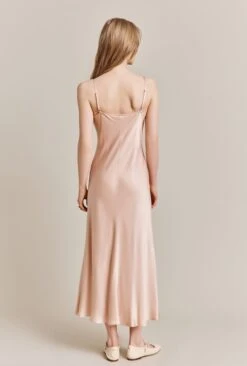 Jada Satin Midi Dress Oyster -Top Sell Dress Sales Store D06G052 N29 27620 650px 964px