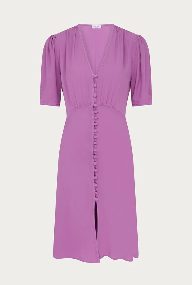 Mia Crepe Knee Length Dress Mauve 5 Mia Crepe Knee Length Dress Mauve - Image 5