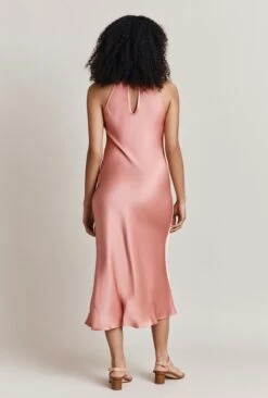 Elsie Satin Midi Dress Dusty Blush -Top Sell Dress Sales Store D06G064 H86 27975 650px 964px