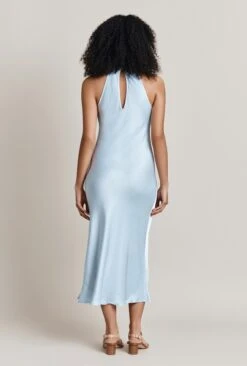 Elsie Satin Midi Dress Chambray Blue 7 Elsie Satin Midi Dress Chambray Blue -Top Sell Dress Sales Store D06G064 K26 27992 650px 964px
