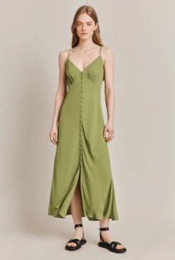 Sofia Crepe Midi Dress Green 7 Sofia Crepe Midi Dress Green -Top Sell Dress Sales Store D06G069 J30 27869 650px 964px