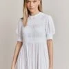 Eloise Crepe Midi Dress White