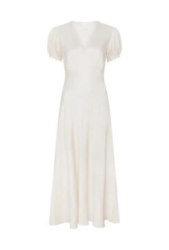 Clemence Satin Midi Dress Ivory 9 Clemence Satin Midi Dress Ivory -Top Sell Dress Sales Store D06G084 M12 28047 650px 964px