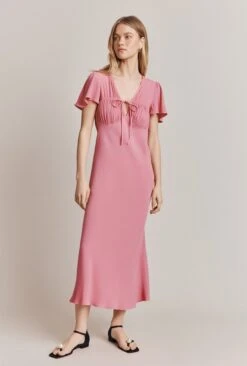 Laura Crepe Midi Dress Pale Rose 8 Laura Crepe Midi Dress Pale Rose -Top Sell Dress Sales Store D06G085 H22 27818 650px 964px