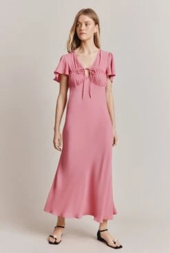 Laura Crepe Midi Dress Pale Rose 9 Laura Crepe Midi Dress Pale Rose -Top Sell Dress Sales Store D06G085 H22 27819 650px 964px