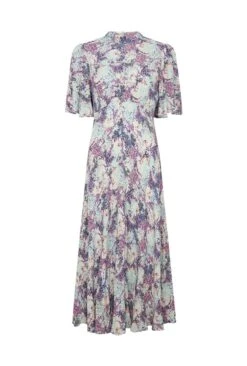 Penny Crepe Midi Dress Blue Dotty Clouds -Top Sell Dress Sales Store D06G103 Z63 28241 650px 964px