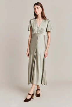 Grace Satin Midi Dress Seagrass 8 Grace Satin Midi Dress Seagrass -Top Sell Dress Sales Store D07G023 J32 28698 650px 964px