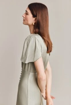 Grace Satin Midi Dress Seagrass 9 Grace Satin Midi Dress Seagrass -Top Sell Dress Sales Store D07G023 J32 28701 650px 964px