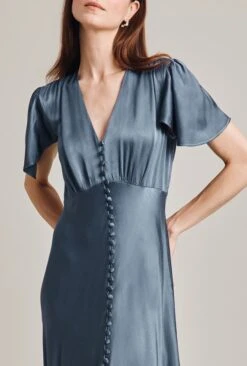 Grace Satin Midi Dress Blue Mirage -Top Sell Dress Sales Store D07G023 K60 29027 650px 964px
