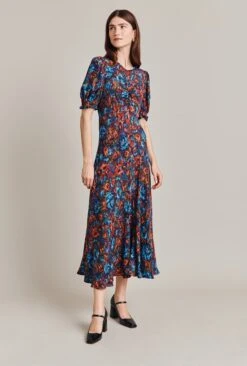 Lainey Crepe Midi Dress Blue Ikat 11 Lainey Crepe Midi Dress Blue Ikat -Top Sell Dress Sales Store D07G027 Z88 28790 650px 964px