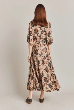 Dana Crepe Midi Dress Cream Jacobean Floral 13 Dana Crepe Midi Dress Cream Jacobean Floral -Top Sell Dress Sales Store D07G030 Z87 28808 650px 964px