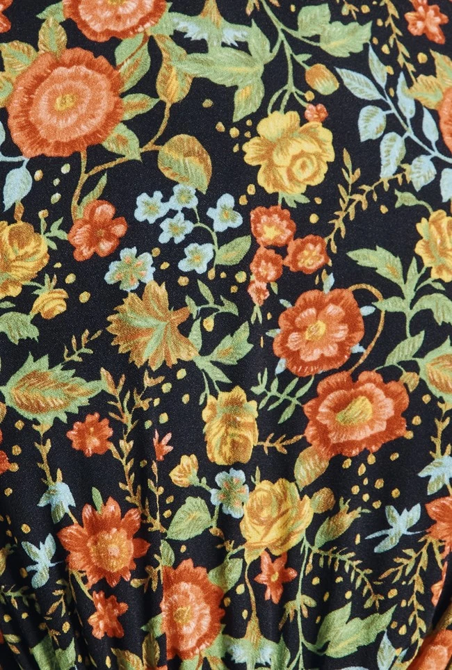 Sarah Crepe Midi Dress Classic Floral 7 Sarah Crepe Midi Dress Classic Floral - Image 7