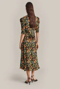 Sarah Crepe Midi Dress Classic Floral 12 Sarah Crepe Midi Dress Classic Floral -Top Sell Dress Sales Store D07G052 Z09 29582 650px 964px