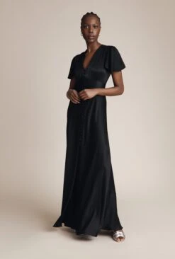 Delphine Satin Maxi Dress Black 9 Delphine Satin Maxi Dress Black -Top Sell Dress Sales Store DF46CA A01 24058 650px 964px