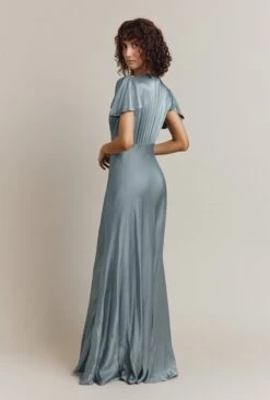 Delphine Satin Maxi Dress Slate Blue 7 Delphine Satin Maxi Dress Slate Blue -Top Sell Dress Sales Store DF46CA K76 24887 650px 964px