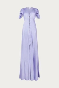 Delphine Satin Maxi Dress Violet 10 Delphine Satin Maxi Dress Violet -Top Sell Dress Sales Store DF46CA L02 26505 650px 964px