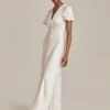 Delphine Satin Maxi Dress Ivory