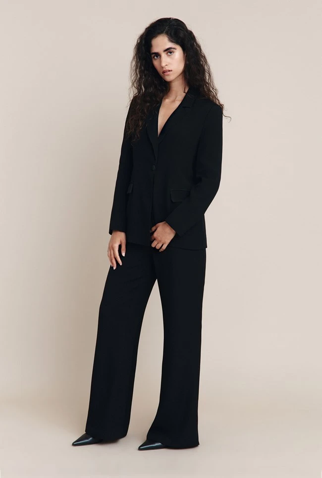 Piper Crepe Blazer Black 2 Piper Crepe Blazer Black - Image 2