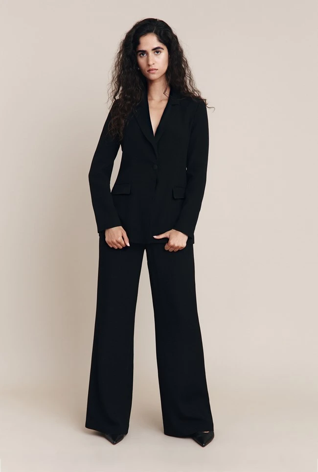 Piper Crepe Blazer Black 3 Piper Crepe Blazer Black - Image 3