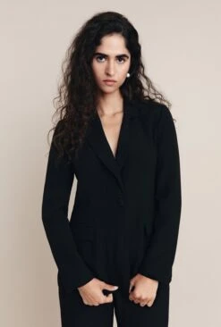 Piper Crepe Blazer Black 13 Piper Crepe Blazer Black -Top Sell Dress Sales Store J05G001 A01 25777 650px 964px