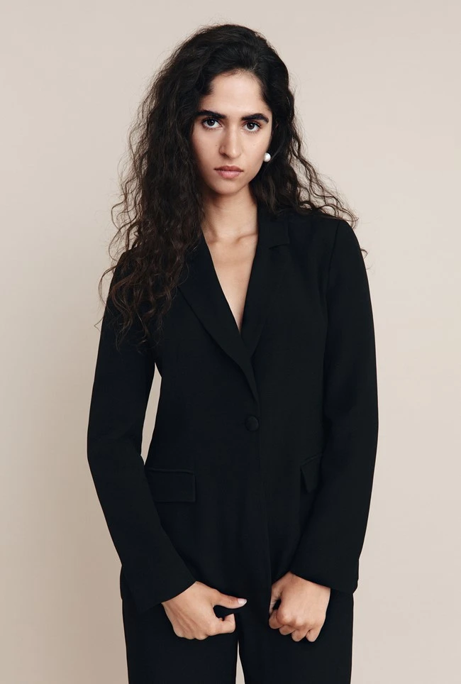 Piper Crepe Blazer Black 5 Piper Crepe Blazer Black - Image 5