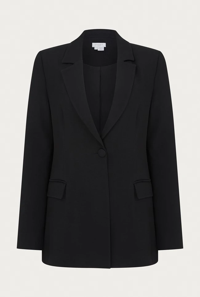 Piper Crepe Blazer Black 7 Piper Crepe Blazer Black - Image 7