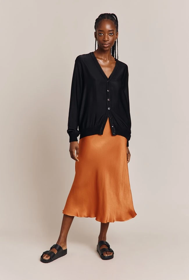 Mia Satin Bomber Jacket Black 4 Mia Satin Bomber Jacket Black - Image 4