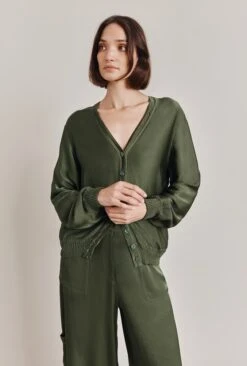 Mia Satin Bomber Jacket Thyme 8 Mia Satin Bomber Jacket Thyme -Top Sell Dress Sales Store J06G001 J96 28647 650px 964px